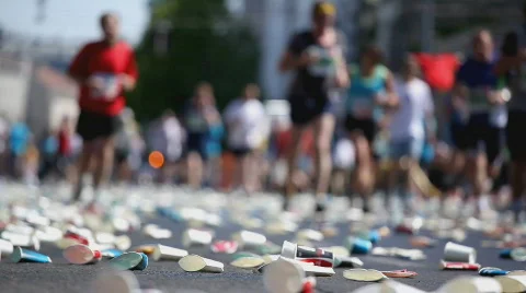 Marathon mess Stock Footage 369927