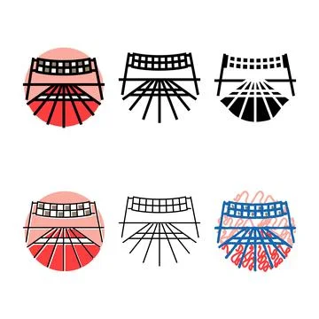 Marathon multipack finish line progress color icon vector Ilustração Stock