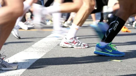 Marathon Perfil HD Video stock 8527793