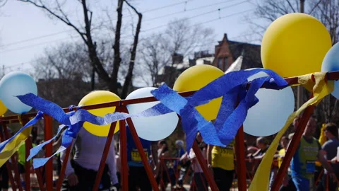 MARATHON RIBBONS Stock Footage 191004865