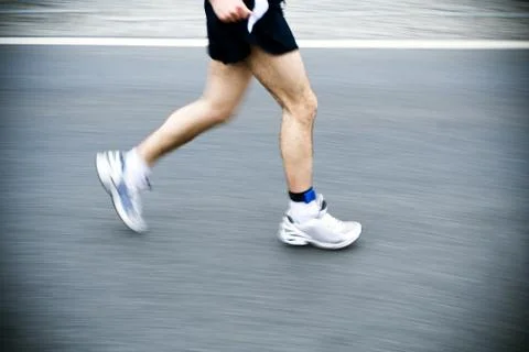 Marathon runner Foto stock