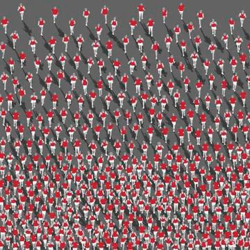 Marathon runners concept Stock-Illustration