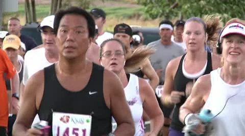 Marathon runners Video stock 11429370