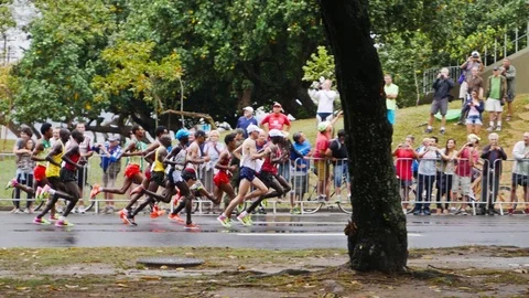 Marathon Runners 库存影片 71772230