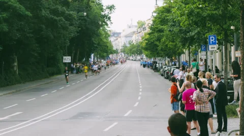 Marathon Runners Time Lapse 4K Stock Footage 39502245
