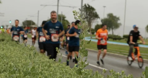 Marathon running race 5 Stock Footage 107564488