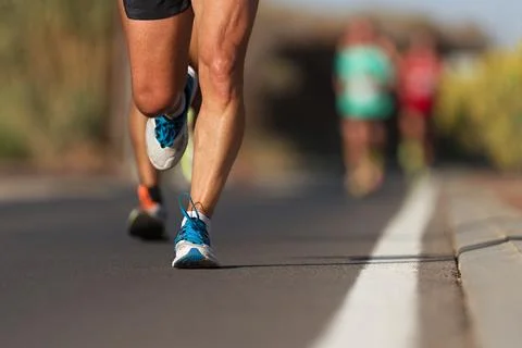 Marathon running race 스톡 사진