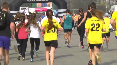 Marathon running. Sport Stock Footage 65975902
