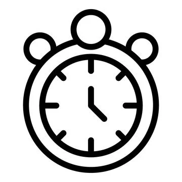 Marathon stopwatch icon outline vector. Sports exercise Stock Illustration