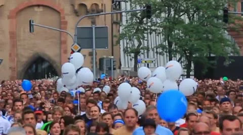 Marathon in th city Video stock 11292865