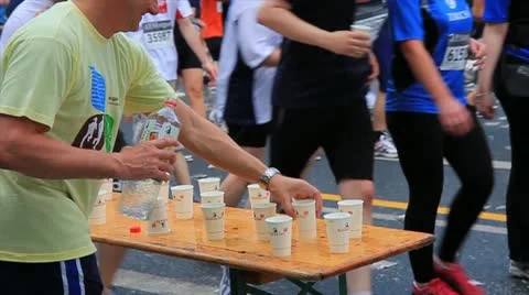 Marathon in th city Stock Footage 11292882