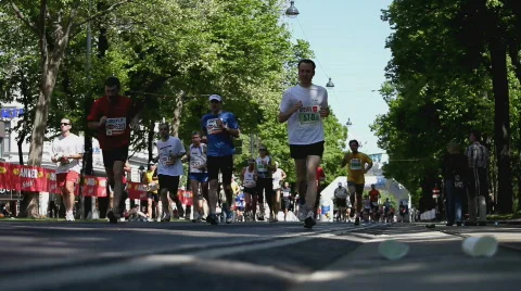 Marathon track Stock Footage 370452