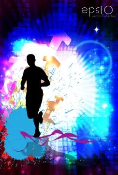 Marathon vector illustration Stock Illustration