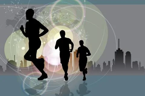 Marathon vector illustration Stock Illustration
