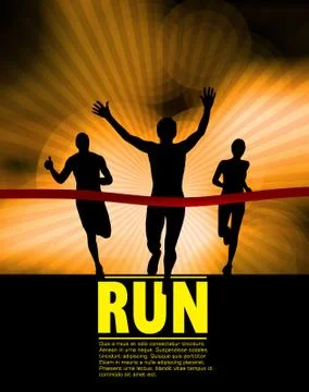 Marathon vector illustration Stock Illustration