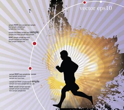 Marathon vector illustration Stock Illustration