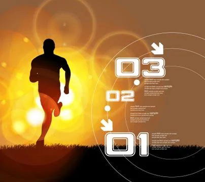 Marathon vector illustration Stock Illustration