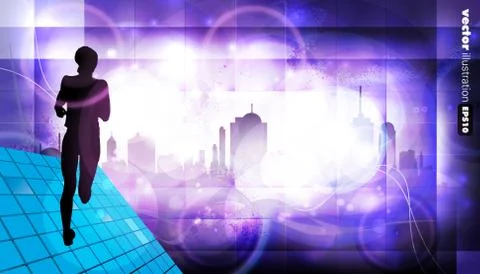 Marathon vector illustration 스톡 일러스트