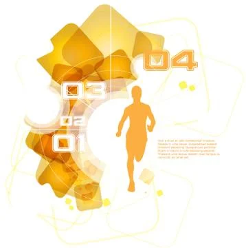 Marathon vector illustration Stock Illustration