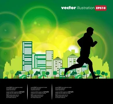 Marathon vector illustration 스톡 일러스트