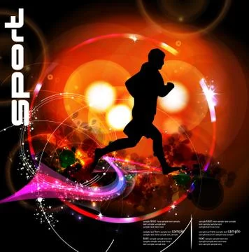 Marathon vector illustration Stock Illustration