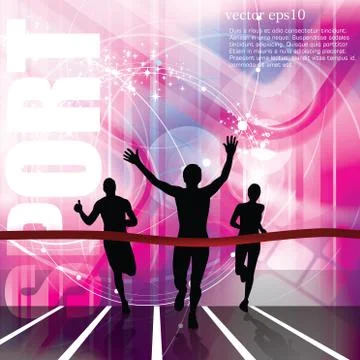 Marathon vector illustration Stock Illustration