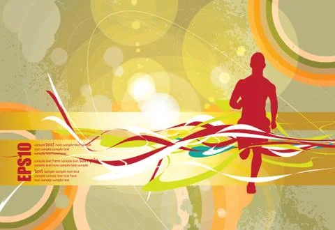 Marathon vector illustration Stock Illustration