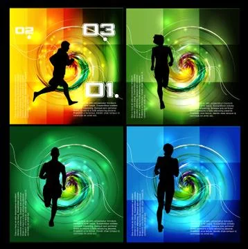 Marathon vector illustration Stock Illustration
