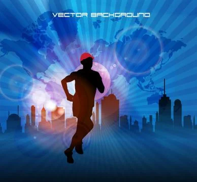 Marathon vector illustration Stock Illustration