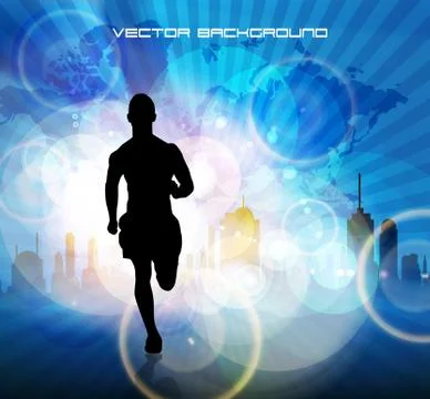 Marathon vector illustration Stock Illustration