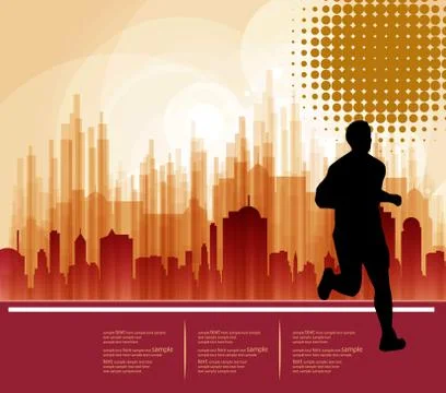 Marathon vector illustration Stock-Illustration