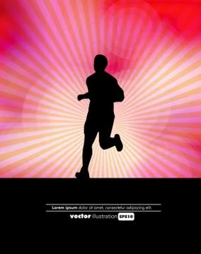 Marathon vector illustration Stock Illustration