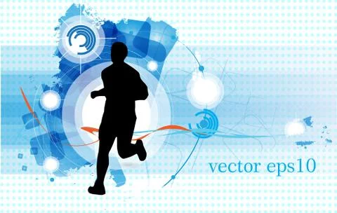 Marathon vector illustration Stock Illustration