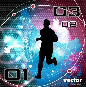 Marathon vector illustration Stock Illustration