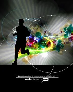 Marathon vector illustration Stock Illustration