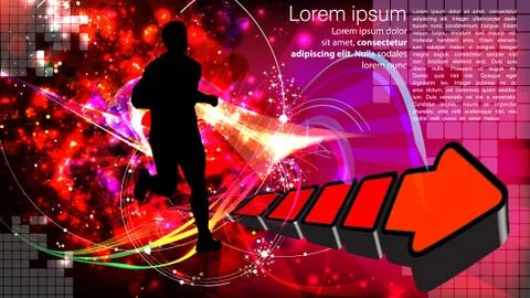 Marathon vector illustration Stock Illustration