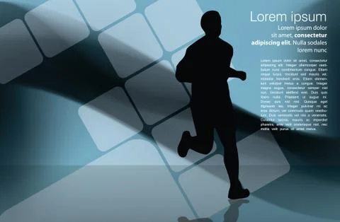 Marathon vector illustration Stock Illustration