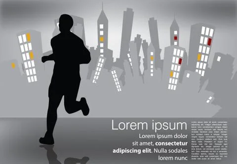 Marathon vector illustration 스톡 일러스트