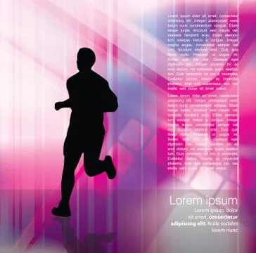 Marathon vector illustration Stock Illustration