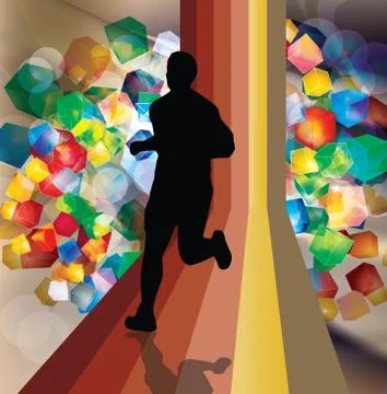 Marathon vector illustration Stock Illustration