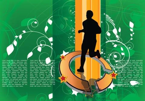 Marathon vector illustration Stock Illustration