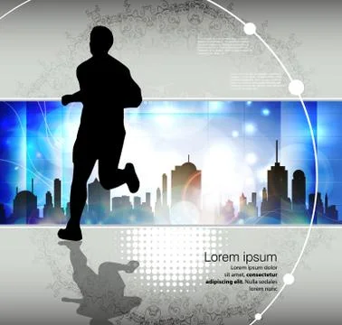 Marathon vector illustration Stock Illustration