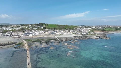Marazion Beach Stock Footage 308126036