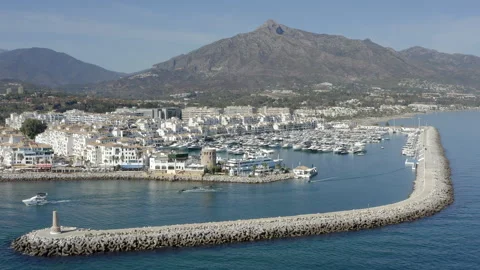 Marbella-PuertoBanus-Harbour-05 Stock Footage 295107441