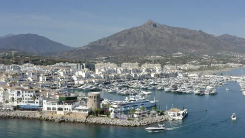 Marbella-PuertoBanus-Harbour Video stock 295108583
