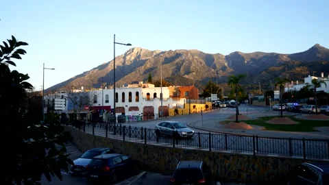 Marbella roundabout Stock Footage 146131469