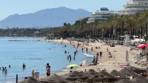 Marbella, Spain - 05 26 2025: Marbella Spain walking around Stock Footage 320641002