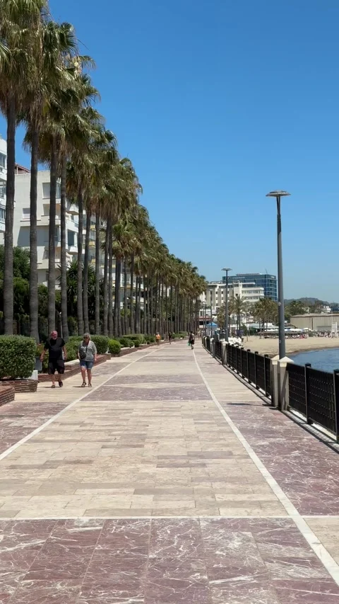 Marbella, Spain - 05 26 2025: Marbella Spain walking around Stock Footage 320641027