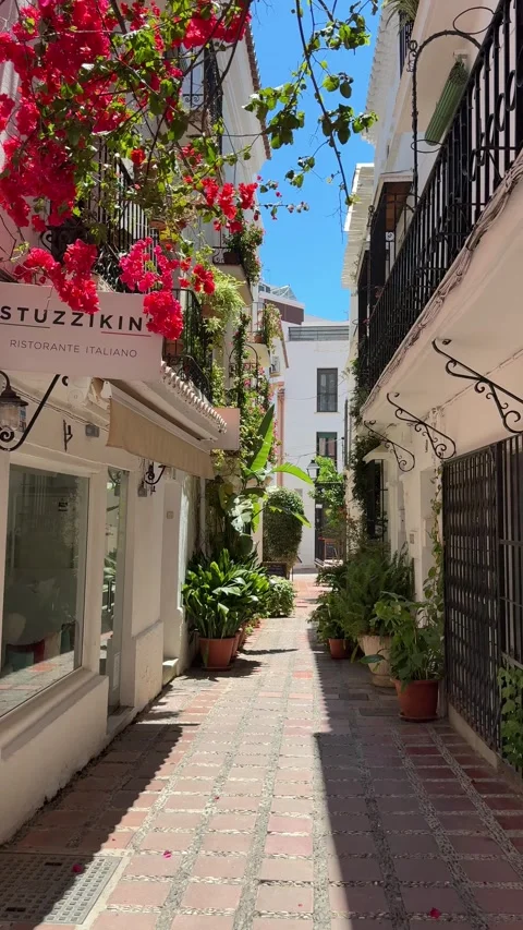 Marbella, Spain - 05 26 2025: Marbella Spain walking around Stock Footage 320641053