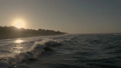 Marbella Waves Spain Stock Footage 138155028